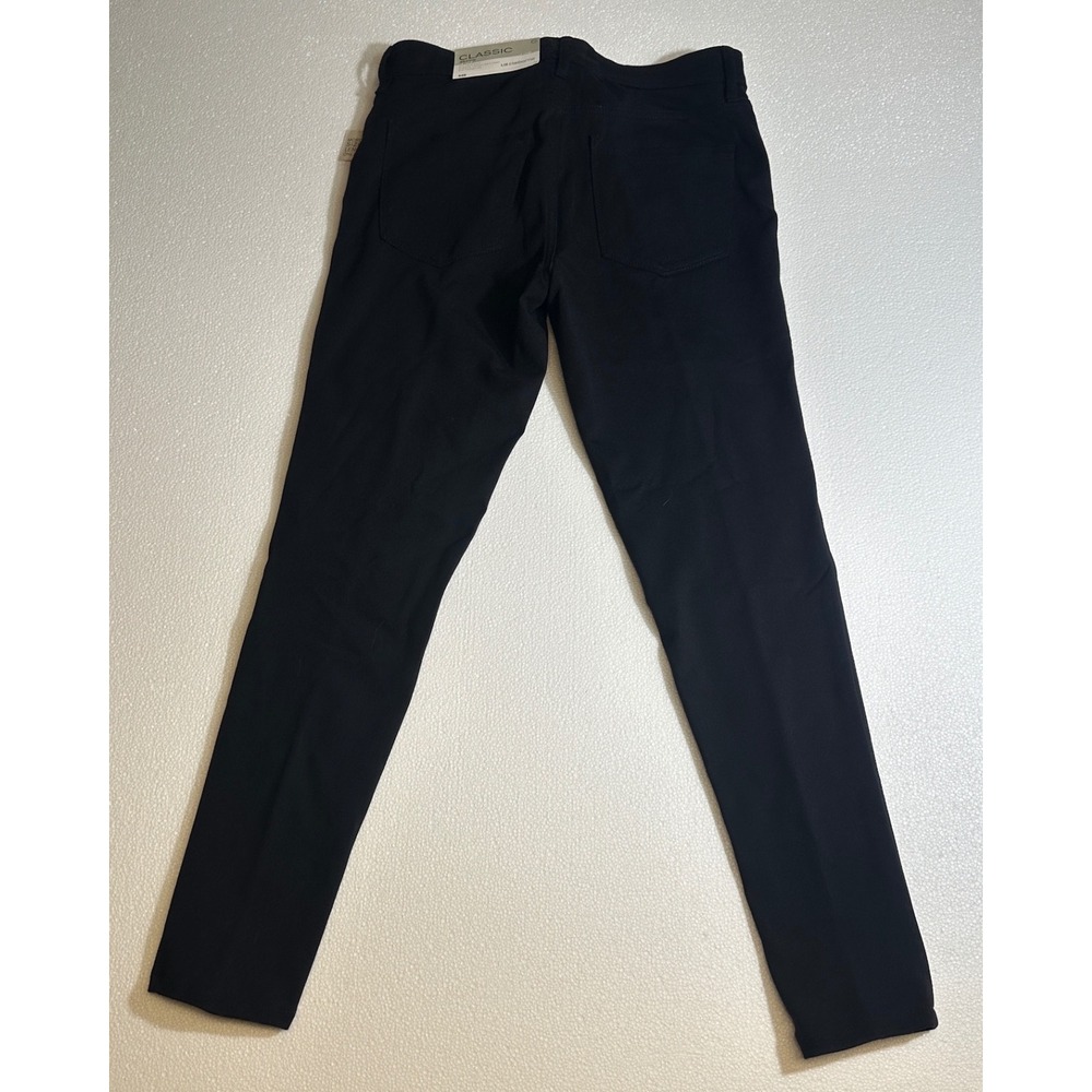 Liz Claiborne Classic Skinny Ponte Casual Pants Black Size 6 New With Tags